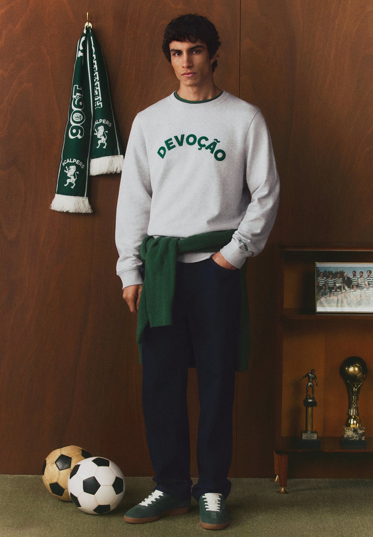 SWEATSHIRT BORDADA SCALPERS X SPORTING CP