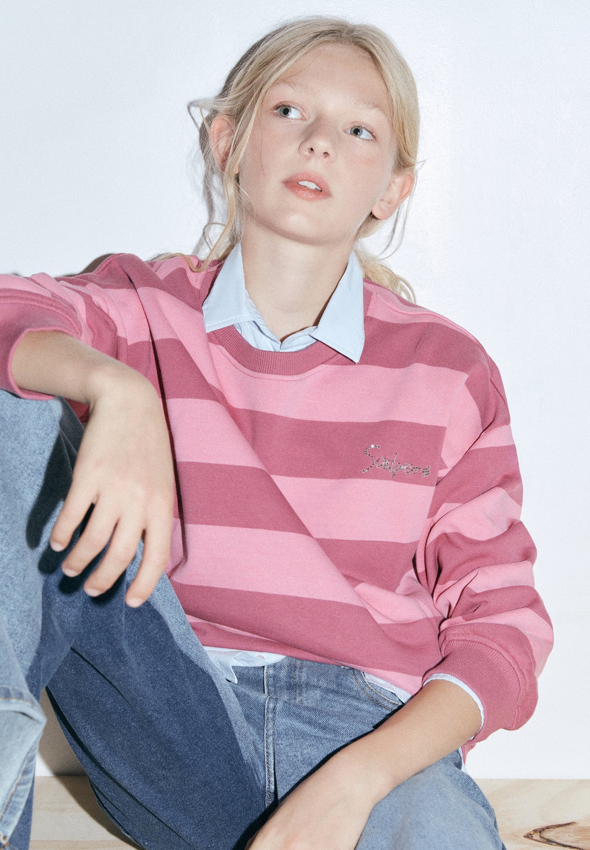 SWEATSHIRT ÀS RISCAS RELAXED FIT