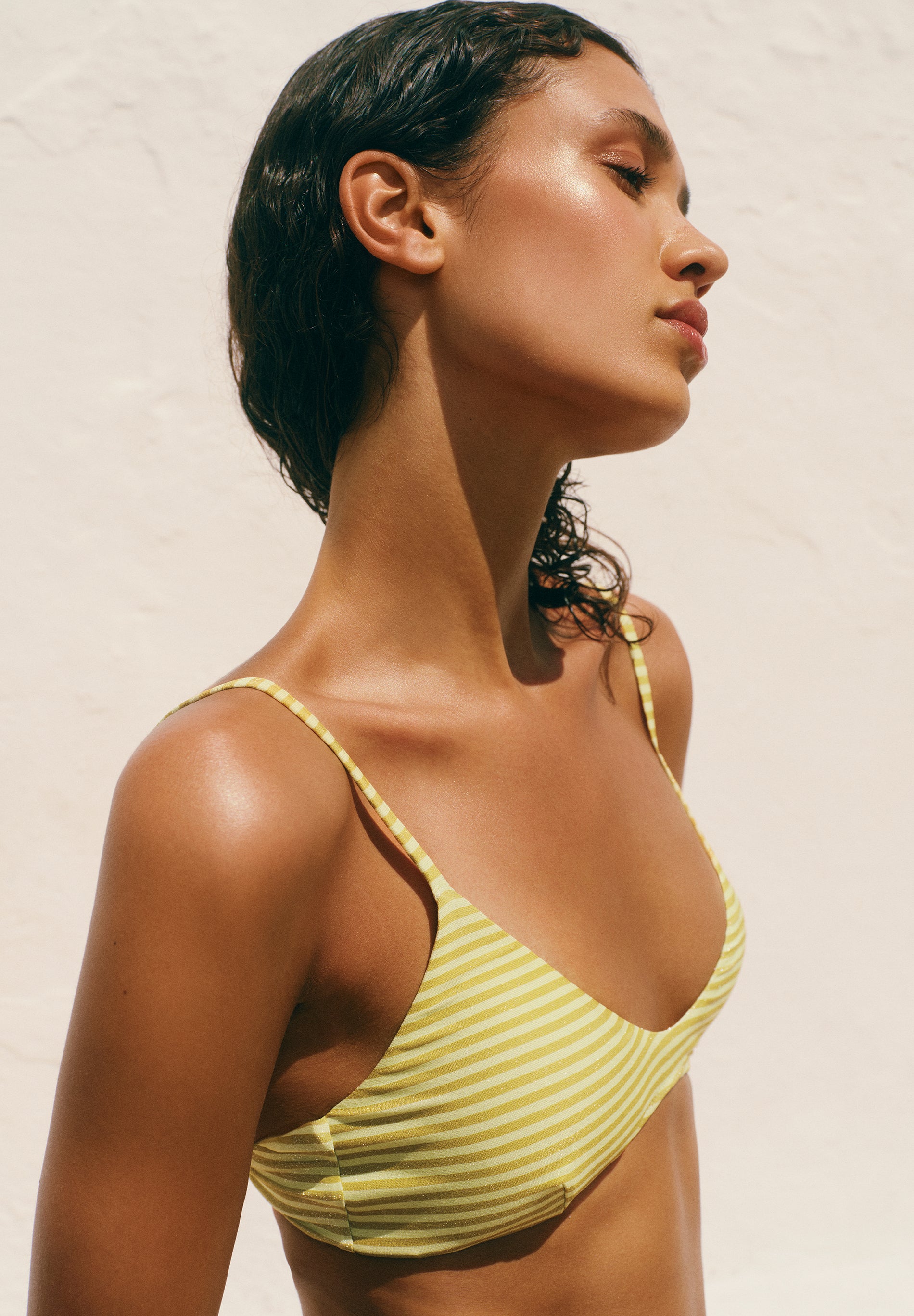 BIQUÍNI ÀS RISCAS FIO METALIZADO