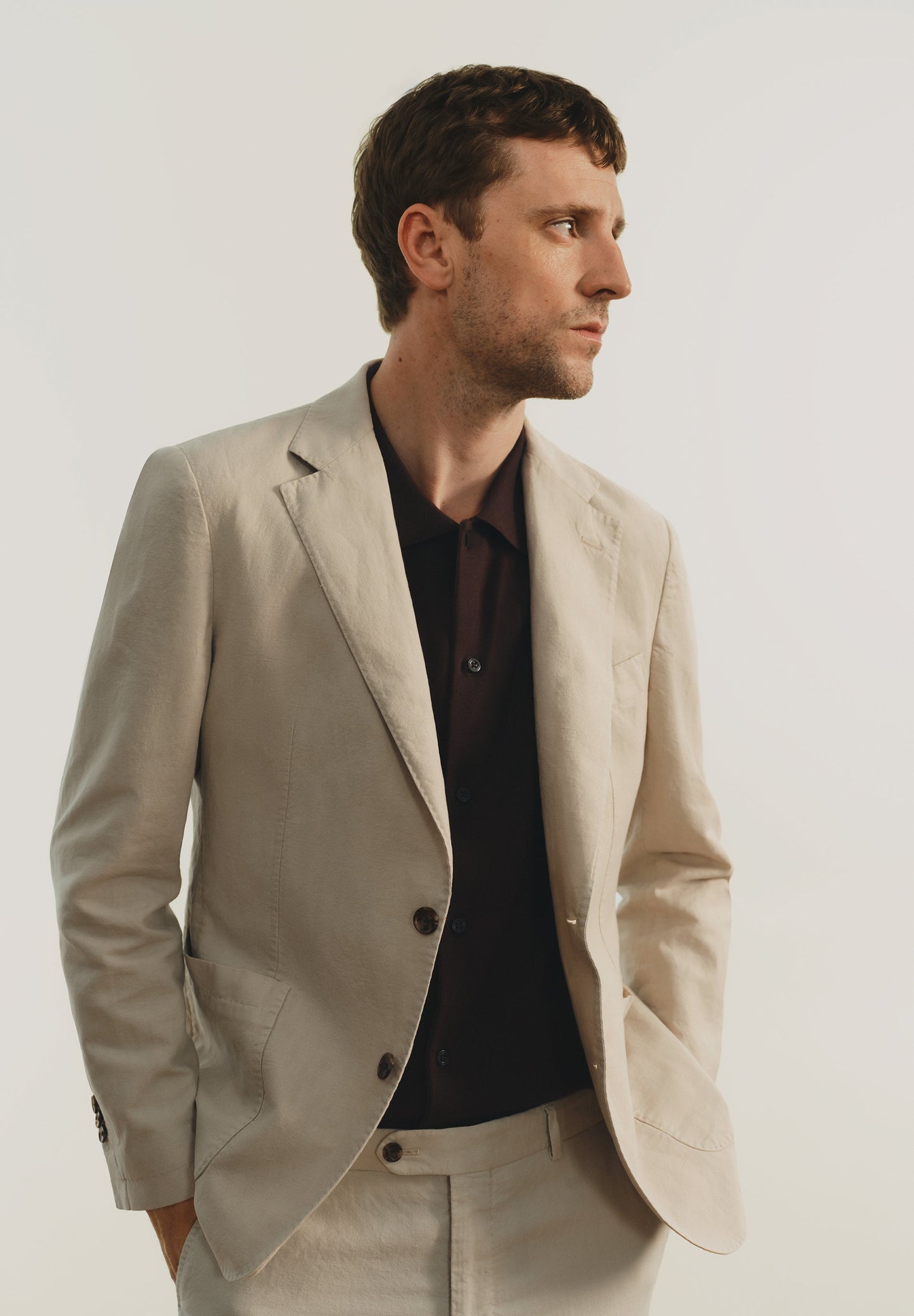 BLAZER DE FATO EM LINHO