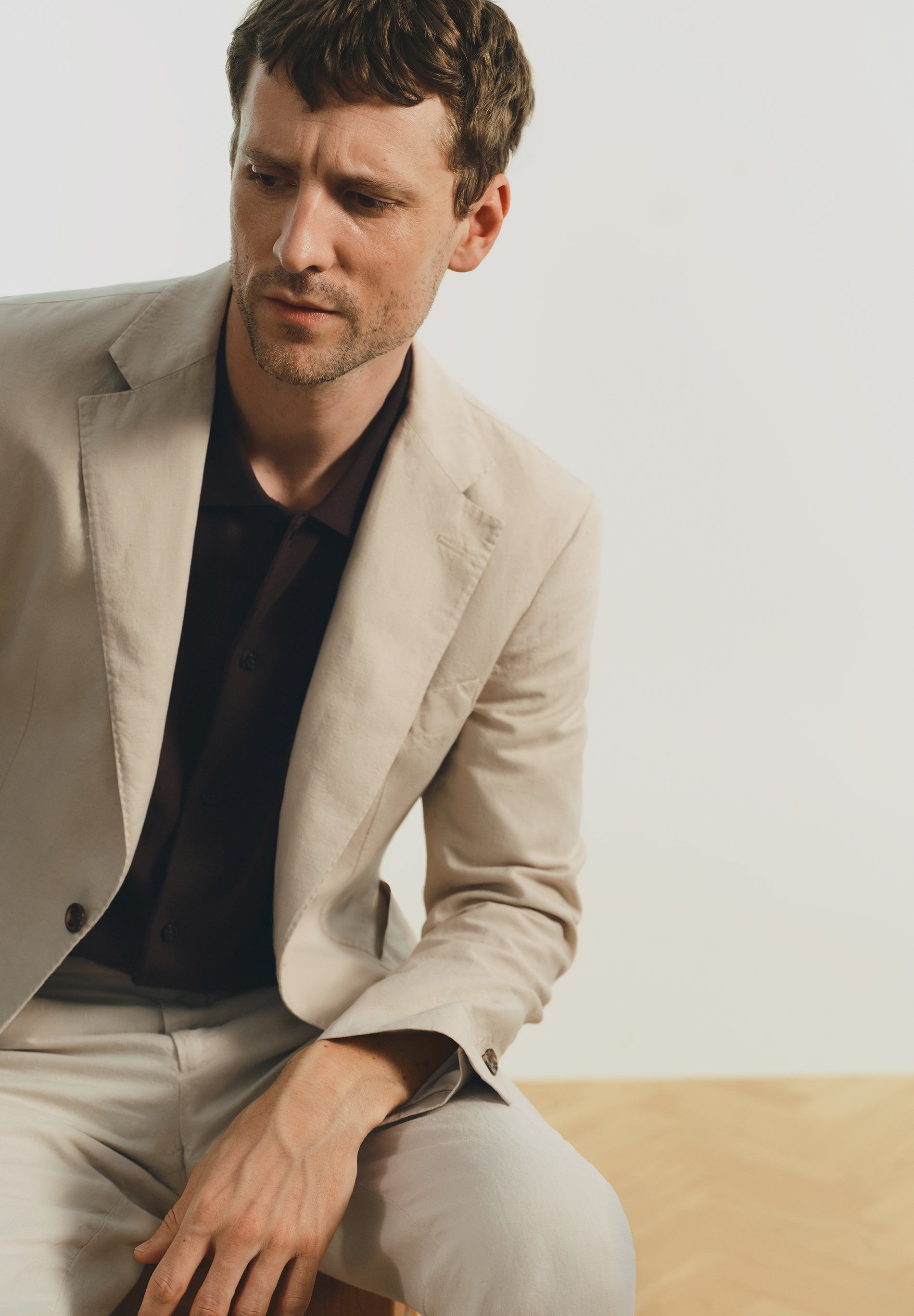 BLAZER DE FATO EM LINHO