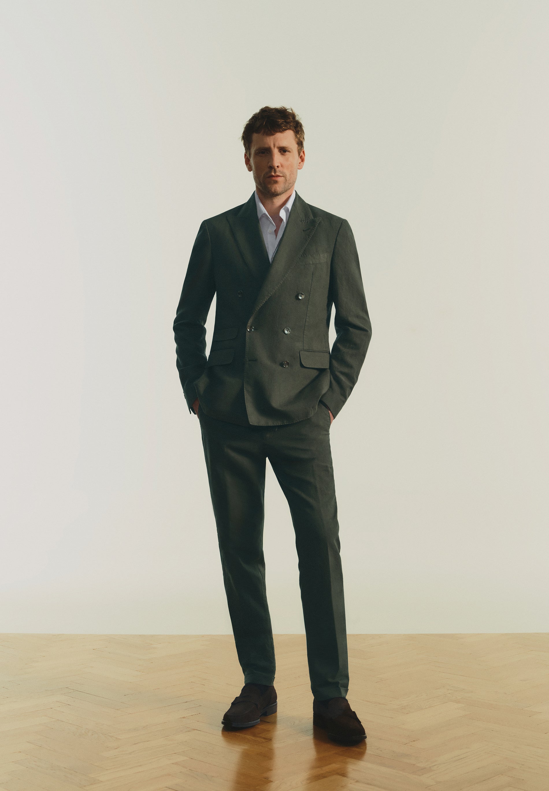 BLAZER CRUZADO DE FATO EM LINHO