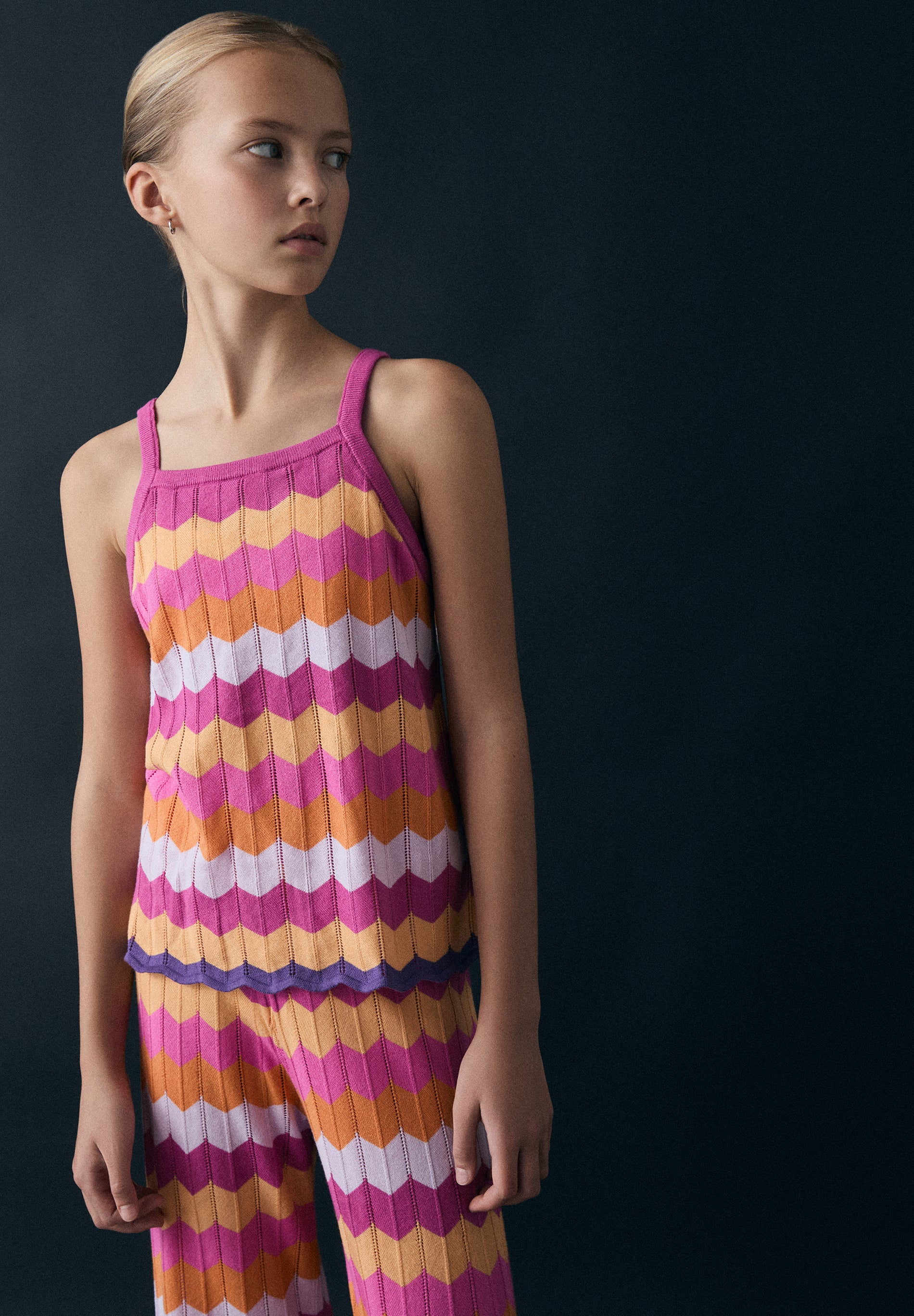 TOP DE MALHA MULTICOLOR
