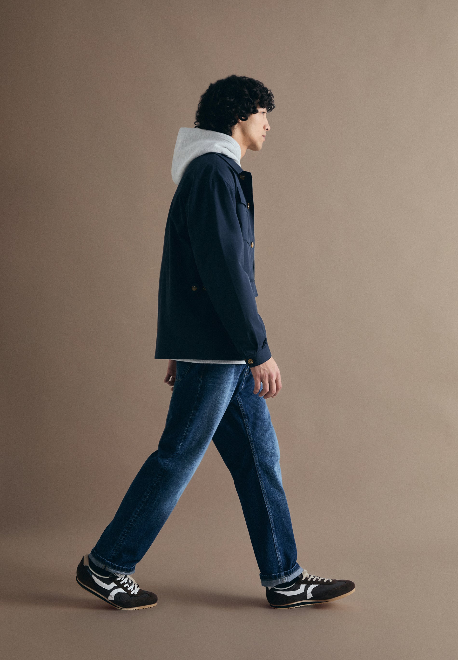 CARDIGAN MILITAR AZUL-MARINHO