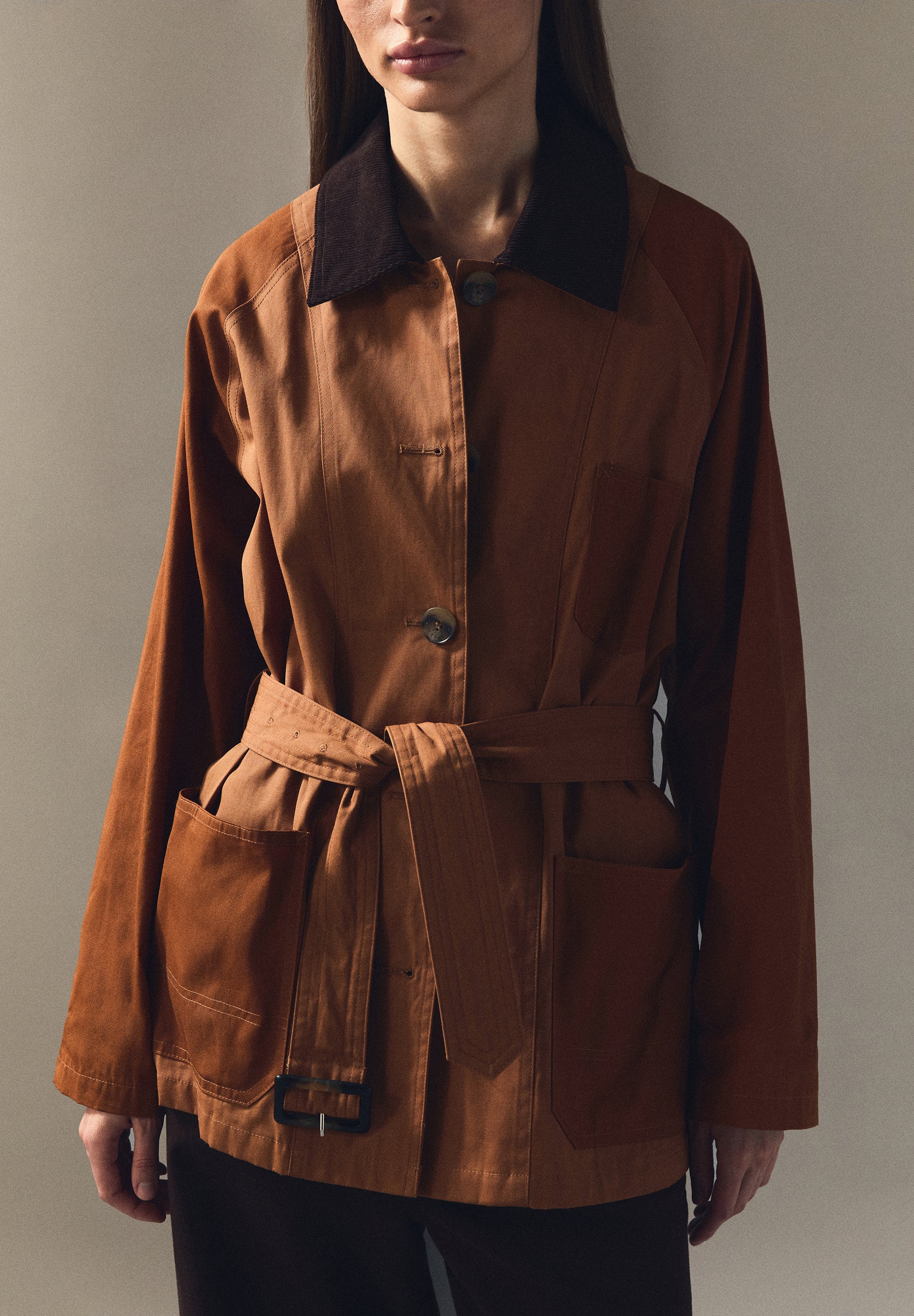 CARDIGAN ENCERADO BICOLOR