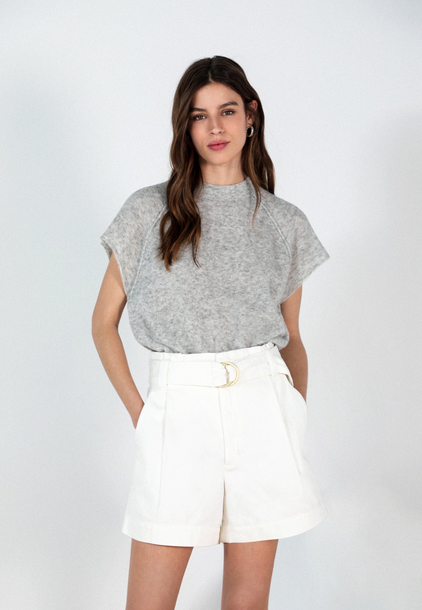 REIKO | BERMUDAS CINTURÓN METÁLICO