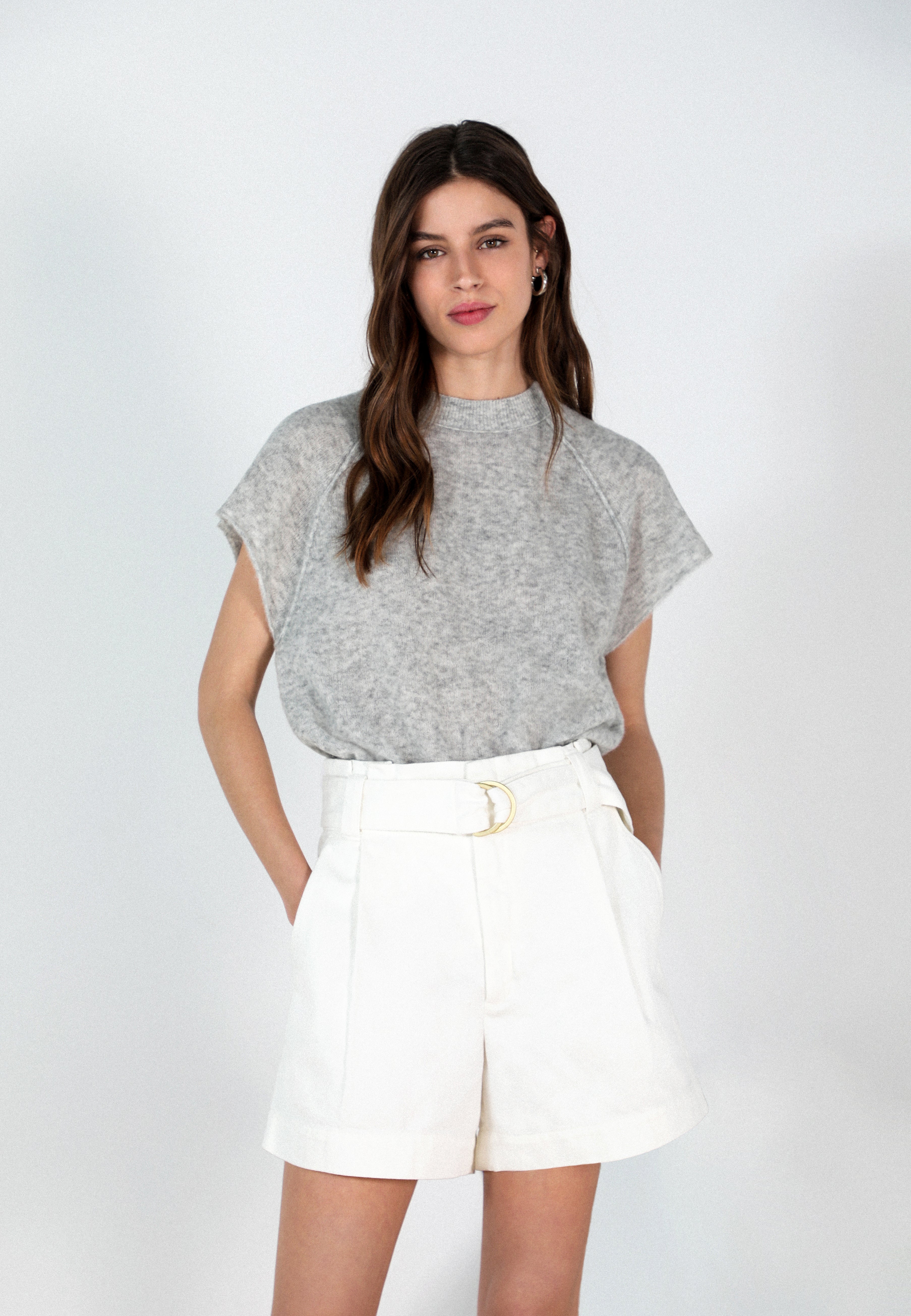 REIKO | BERMUDAS CINTURÓN METÁLICO