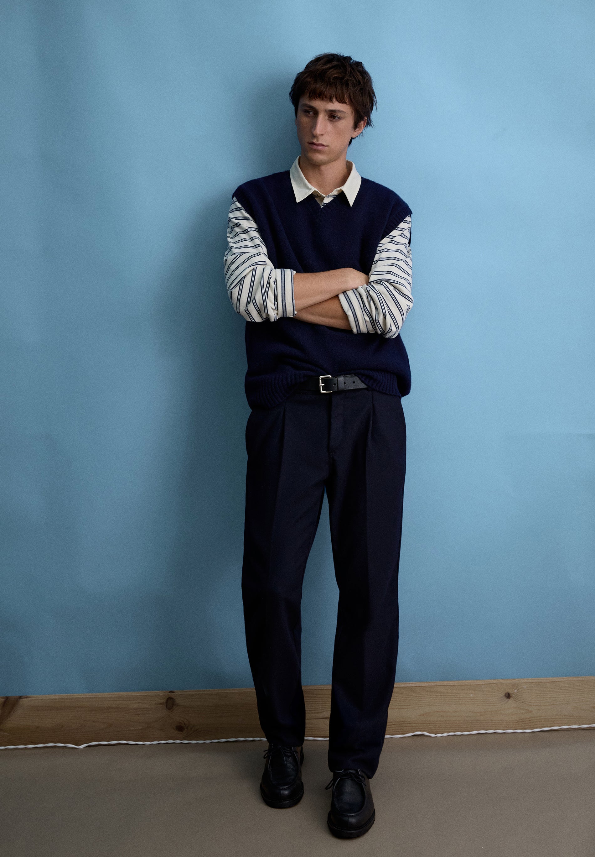 CAMISA POLO DE MALHA ESTAMPADA RELAXED