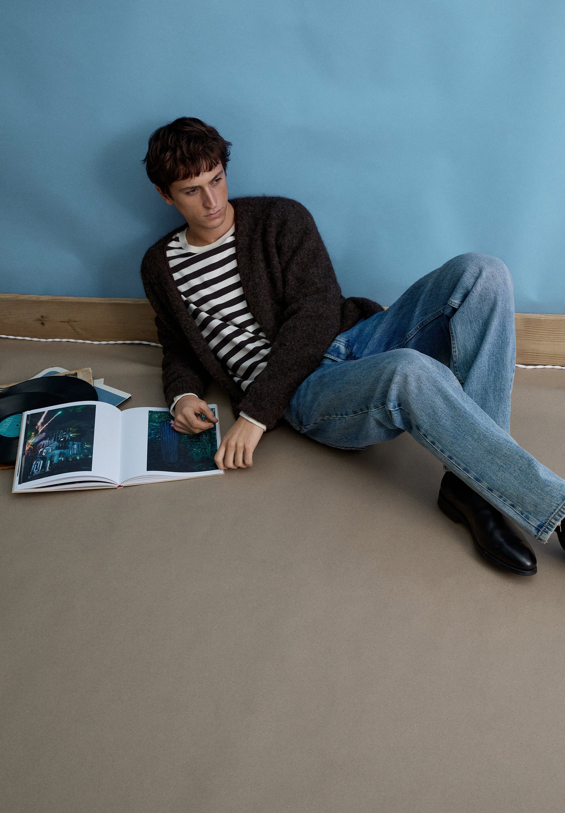 CARDIGAN DE ALPACA COM DECOTE EM V