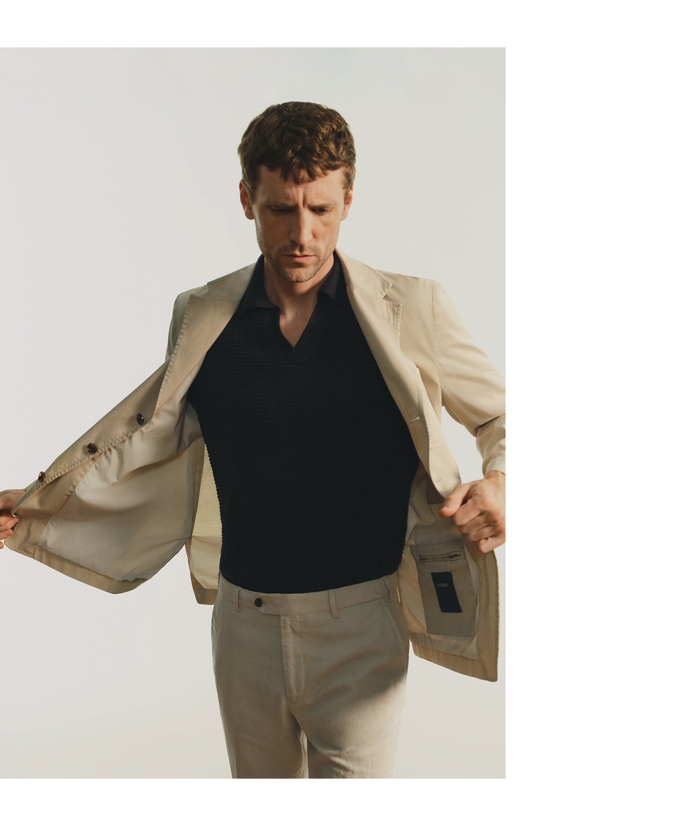 BLAZER DE FATO EM LINHO