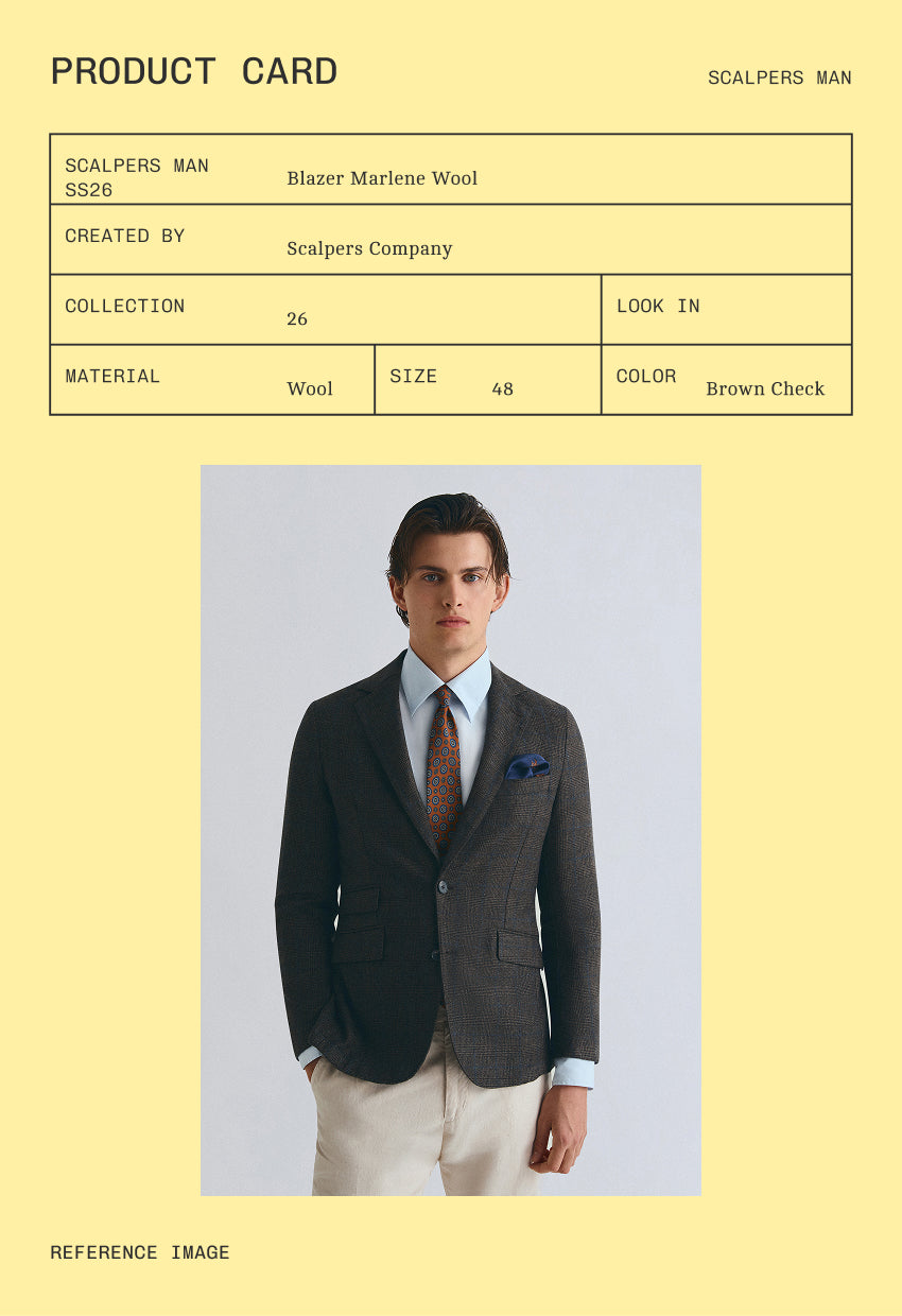 BLAZER XADREZ EM LÃ