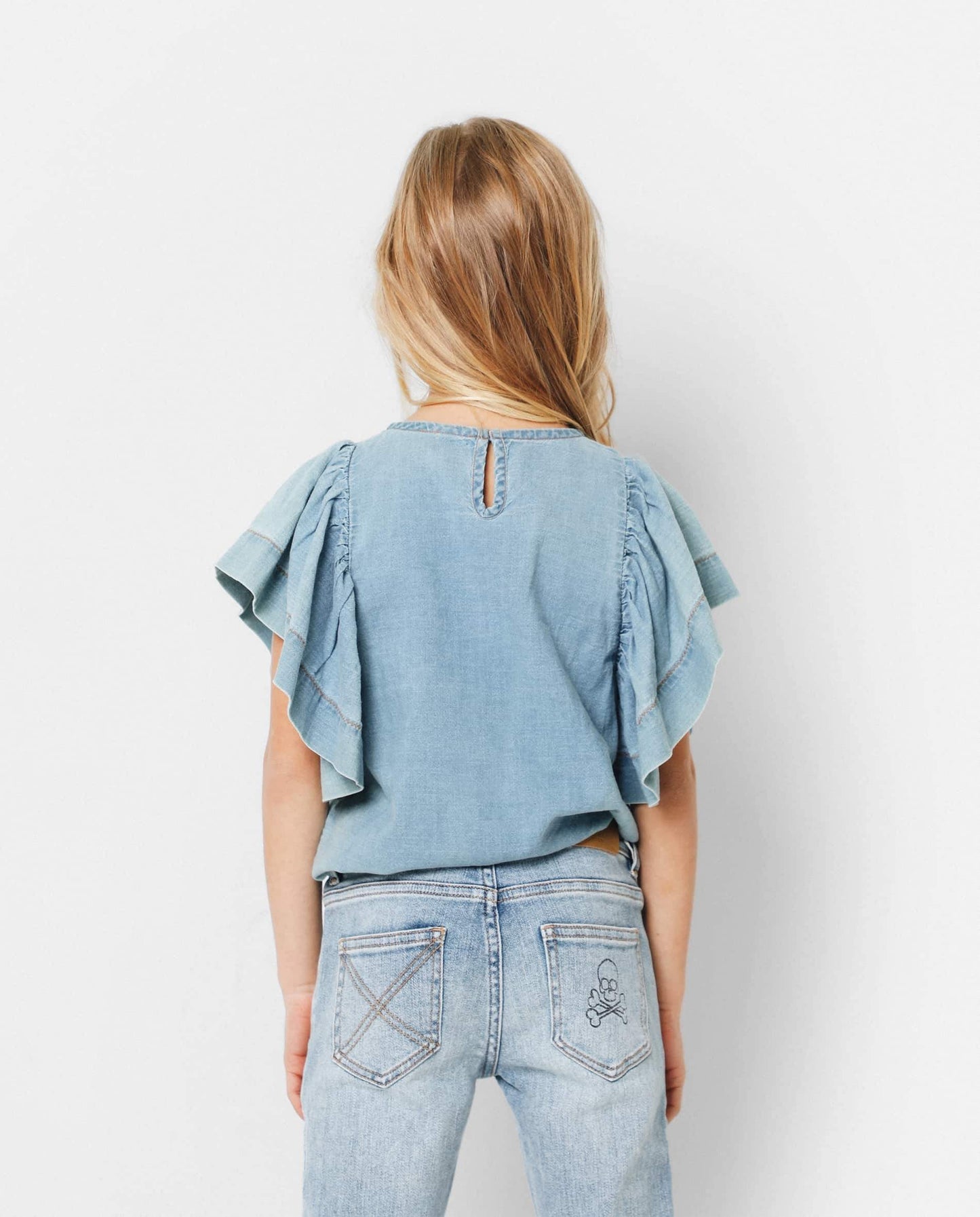FRILL SLEEVE BLOUSE GIRLS